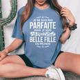 Meilleure Belle-Fille Du Monde Super Cadeau Fête Des Mères T-shirt oversize confortable pour femme Blue Jean