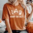 Teacher Saying Heavy Metals Rocks Chemistry Music Love Women's Oversized Comfort T-Shirt Crimson
