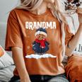 Cute Christmas Matching Family Grandma Gingerbread Women Women's Oversized Comfort Colors T-Shirt Yam