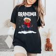 Cute Christmas Matching Family Grandma Gingerbread Women Women's Oversized Comfort Colors T-Shirt Black