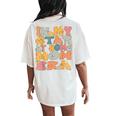 In My Stay At Home Mom Era Retro Groovy Stay At Home Mom Women's Oversized Comfort T-Shirt Back Print Ivory