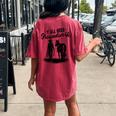 Y'all Need Groundwork Horse Equestrian Western Women's Oversized Comfort T-Shirt Back Print Crimson