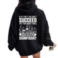 Statistics Science Pun For Chemistry Women Oversized Hoodie Back Print Black