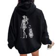 Golf Snowflake Merry Christmas Snowflakes Women Golfer Women Oversized Hoodie Back Print Black