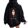 Nutcracker Long Live The Mouse Queen Rat Queen Dancer Dance Women Oversized Hoodie Back Print Black