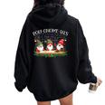 Poly-Gnome-Ials Math Teacher Pun Algebra Polynomial Women Oversized Hoodie Back Print Black