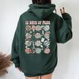 12 Days Of Peds Nurse Christmas Pediatrics Clinic Staff Women Oversized Hoodie Back Print Forest