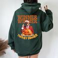 Donald Trump Winner Chicken Dinner President Trump Women Oversized Hoodie Back Print Forest