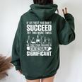 Statistics Science Pun For Chemistry Women Oversized Hoodie Back Print Forest