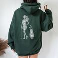 Golf Snowflake Merry Christmas Snowflakes Women Golfer Women Oversized Hoodie Back Print Forest