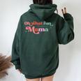 Oh What Fun It Is To Be Mama Christmas Family Matching Xmas Women Oversized Hoodie Back Print Forest