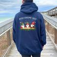 Poly-Gnome-Ials Math Teacher Pun Algebra Polynomial Women Oversized Hoodie Back Print Forest