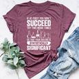 Statistics Science Pun For Chemistry Bella Canvas T-shirt Heather Maroon