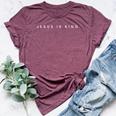 Jesus Is King Subtle Christian Minimalist Religious Bella Canvas T-shirt Heather Maroon