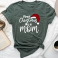 First Christmas As A Mom Family Matching New Mommy Xmas Bella Canvas T-shirt Heather Mauve