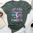 Just A Girl Who Loves Gymnastics Gymnast Gymnastics Girls Bella Canvas T-shirt Heather Mauve