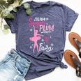 Team Sugar Plum Fairy Nutcracker Ballet Dance Christmas Girl Bella Canvas T-shirt Heather Navy