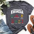 7 Principles Of Kwanzaa African American Pride Kid Bella Canvas T-shirt Heather Dark Grey
