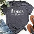Senior 2026 Sister Class Of 2026 Sister Graduate Graduation Bella Canvas T-shirt Heather Dark Grey Senior 2026 Sister Class Of 2026 Sister Graduate Graduation Bella Canvas T-shirt Heather Dark Grey