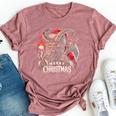 Goth Santa Claus Gothic For Krampus Ugly Christmas Bella Canvas T-shirt Heather Dark Grey