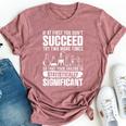 Statistics Science Pun For Chemistry Bella Canvas T-shirt Heather Mauve
