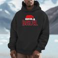 Bruh Christmas Plaid Teens Boys Kids Xmas Pajamas Unisex Hoodie