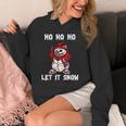 Ho Ho Ho Let It Show Horror Fan Creepy Snowman Christmas Unisex Hoodie