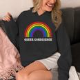 Queer Conscience Rainbow Gender Neutral Pride Androgyny Unisex Hoodie Queer Conscience Rainbow Gender Neutral Pride Androgyny Unisex Hoodie