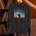 Beautiful Silhouette Sunset Lantern Festival Desert Freedom Unisex Hoodie