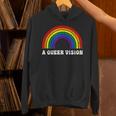 A Queer Vision Rainbow Gender Neutral Pride Androgyny Unisex Hoodie