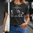 Ach Du Hast Hier Gefegt Hier Gefegt Horse Riding Stall T-Shirt Geschenke für Sie