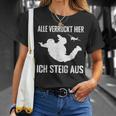 Alleerrückt Hier Skydiving Skydive S T-Shirt Geschenke für Sie