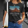 Arizona Montagne Skyline Cadeau Cool Souvenir Usa Arizona T-Shirt Cadeaux pour elle
