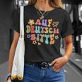 Auf Deutsch Bitte Lustige Deutsche Lehrerin German T-Shirt Geschenke für Sie