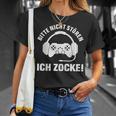 Bitte Nicht Stören Ich Zock Saying For Gamer S T-Shirt Geschenke für Sie