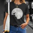 Bull Terrier Dog Portrait Dog Portrait Moon T-Shirt Geschenke für Sie