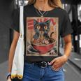 Cat Ramen Japanese Graphic Kawaii Cat Anime T-Shirt Gifts for Her