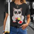 Chat De Poker Texas Holdem T-Shirt Cadeaux pour elle