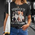 Crazy Cats Lady Cats Slogan T-Shirt Geschenke für Sie