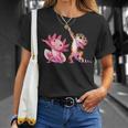Cute Kawaii Leopard Gecko Dabbing Axolotl Friends Boys T-Shirt Gifts for Her