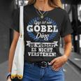 Damen Das Ist Ein Göbel Ding Du Würdest Es Nichterstehen Mit-Ausschnitt T-Shirt Geschenke für Sie