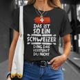 Damen Das Ist So Ein Schweizer Ding Dasersteht Du Nicht Mit-Ausschnitt T-Shirt Geschenke für Sie