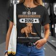 Damen Ist So Ein Golden Retriever Ding Golden Retriever Mit-Ausschnitt T-Shirt Geschenke für Sie