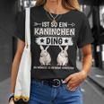 Damen Ist So Ein Kaninchen Ding Kaninchen Mit-Ausschnitt T-Shirt Geschenke für Sie