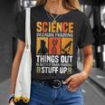 Damen Wissenschaft Weil Es Besser Ist Dinge Herauszufinden Wissenschaft Cool Mit-Ausschnitt T-Shirt Geschenke für Sie