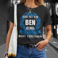 Das Ist Ein Ben Dingorname T-Shirt Geschenke für Sie