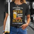 Das Ist Was Ich Tue Ich Trinke Bier Rauch Etwas Fleisch Ich Weiß Dinge T-Shirt Geschenke für Sie