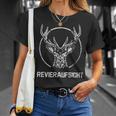 Deer Antlers Hunter Hiking Stag Terrace T-Shirt Geschenke für Sie