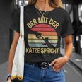 Der Mit Der Katze Speaks Cats Katzenpapa The Mit Cat T-Shirt Geschenke für Sie