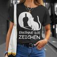 Erkenne Die Zeichen Wkekatze Schattenspiel Cats T-Shirt Geschenke für Sie